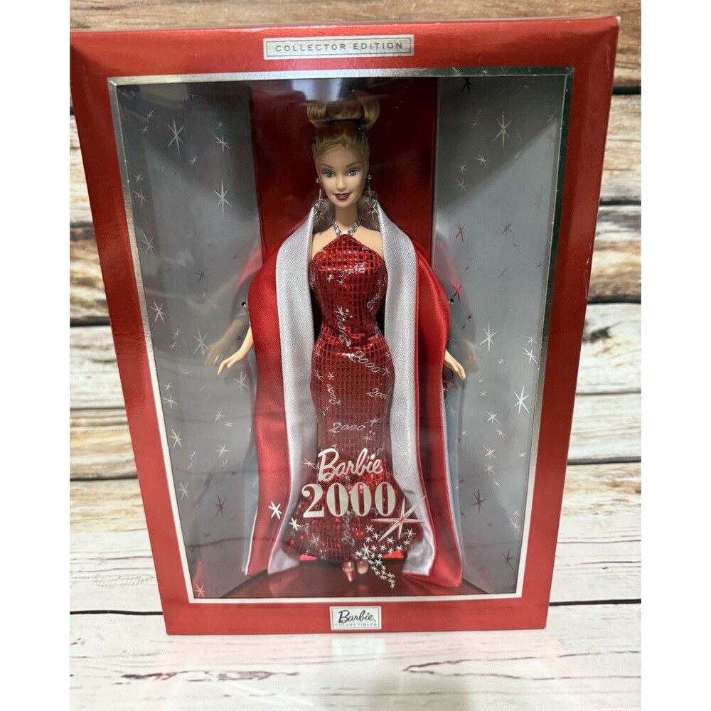 2000 Barbie Collectors Edition Red/Silver Millennium Barbie New